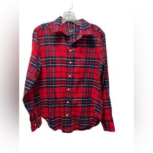 NWT Gap womens red/plaid shirt size XS